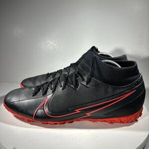 Nike Mercurial Superfly 7 Academy TF Turf Mens Soccer Cleats Size 11 Black Shoes